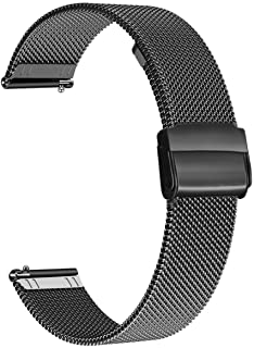 WOTORY Cinturino Ricambio per Amazfit GTS, cinturino di ricambio in acciaio inossidabile con rete a sgancio rapido per Huami Amazfit Bip, Amazfit Bip