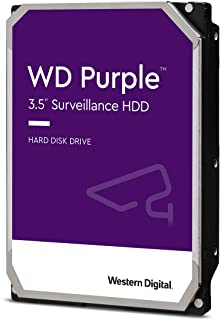 Western Digital WD20PURZ WD Purple Hard Disk per Videosorveglianza con Tecnologia Allframe 4K 3.5 Pollici SATA 6 GB/s 180TB/Anno, 64 MB Cache, 5400 RP