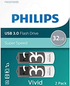 Philips - Flash Drive USB 3.0 32 GB Vivid Edition Grey 2 pezzi