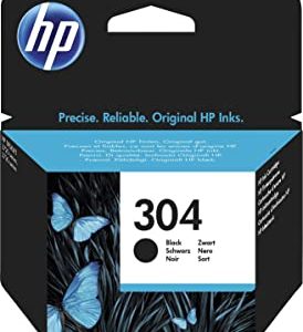 HP 304 Nero, N9K06AE, Cartuccia Originale HP, Compatibile con Stampanti HP DeskJet 2620, 2630, 3720, 3730, 3750 e 3760, HP ENVY 5010, 5020 e 5030