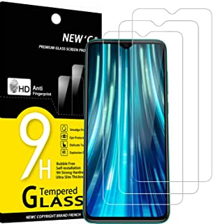 NEW'C 3 Pezzi, Vetro Temperato Compatibile con Xiaomi Redmi Note 8 Pro, Redmi 9, Pellicola Prottetiva Anti Graffio, Anti-Impronte, Durezza 9H, 0,33mm