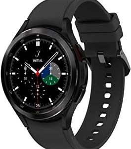 Samsung Galaxy Watch4 Classic LTE 46mm SmartWatch Acciaio Inox, Ghiera Rotante, Monitoraggio Benessere, Fitness Tracker, Nero (Black), 2021 [Versione