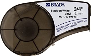 Brady M21-750-595-WT Tape For Lab Pal, Vinyl, 19.1 mm, White