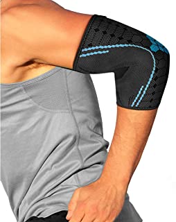 ??bonmedico Tutore Epicondilite Gomito - Fascia di Compressione per Protezione Braccio, Taglia XL - Gomitiera Elastica Unisex per Supporto ai Gomiti