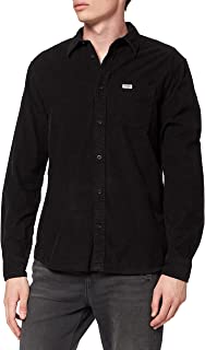 Wrangler 1 Maglietta Tascabile Camicia, Nero, XL Uomo