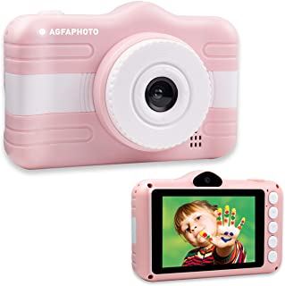 Agfaphoto - Fotocamera digitale compatta per bambini, 3,5", colore: Rosa