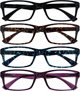 Uv Reader Nero Marrone Blu Porpora Lettori Valore 4 Pacco Uomo Donna Uvr4092Mix +2,50 - 88 Gr