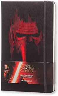 Moleskine Taccuino Star Wars in Edizione Limitata, Notebook a Righe con Grafiche e Dettagli a Tema Kylo Ren, Copertina Rigida, Formato Large 13 x 21 c