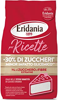 Eridania, Mix Zucchero Extrafine e Fibre, Ideale per Tutte le Ricette in Cucina con il 30% di Zuccheri in meno rispetto al Classico Eridania, Minor Im