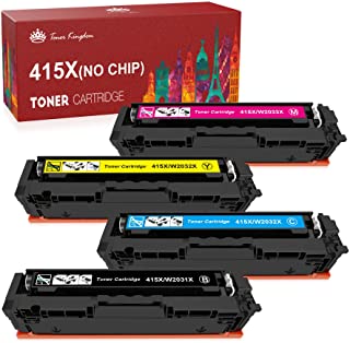 Toner Kingdom Cartuccia di Toner Compatibile Ricambio per HP 415X HP415A W2030X 2031X 2032X 2033X per HP Color Laserjet M454dn, M454dw, Pro M479dw, M4