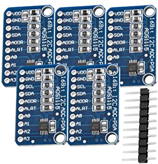 AZDelivery 5 x Modulo Convertitore ADC 16bit 4 Canali ADS1115 compatibile con Arduino e Raspberry Pi incluso E-Book!