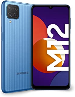 Samsung Galaxy M12 Smartphone Android 11 Display da 6,5 Pollici 4 GB di RAM e 128 GB di Memoria Interna Espandibile Batteria da 5.000 mAh Light Blue [