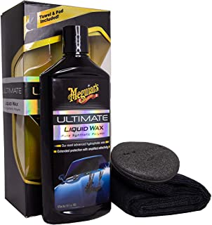 Meguiar's Cera Auto Liquida Idrorepellente, Cera Auto Professionale Effetto Bagnato e Antigraffio, Cera Liquida per Lucidatura Auto Effeto Specchio, 1