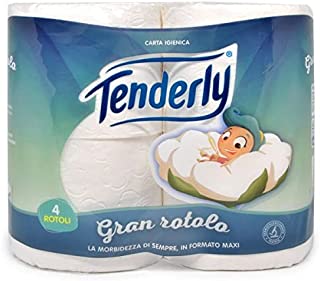 Tenderly - Gran Rotolo, Carta Igienica Tripla Morbidezza, 4 rotoli