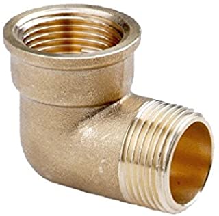 1/2 "BSP GOMITO FILETTATO OTTONE FEMMINA X RACCORDI VITI MASCHIO