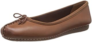 Clarks Freckle Ice, Ballerine Donna, Marrone (Dark Tan Leather), 39 EU