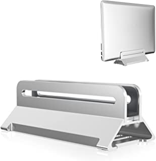 NIUQIGE Supporto Verticale per Laptop, Supporto PC Portatile Verticale in Alluminio, Compatibile con MacBook Pro/Air, Lenovo, Samsung, ASUS, HP, Acer