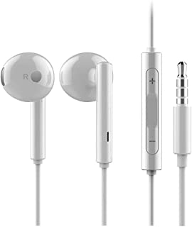 ORIGINALE HUAWEI Headset AM 115 in Bianco per HUAWEI P9 Cuffie con Controllo di Volume e Micro