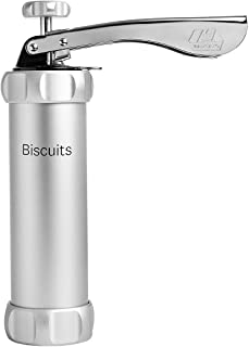 Marcato Biscuits Classic Macchina per Biscotti Fatti in Casa, Acciaio Cromato, Argento