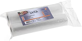 Laica VT3509 Confezione da 2 Rotoli Sottovuoto per Alimenti, Formato 28 x 600 cm