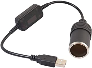 Bopfimer Convertitore da Presa USB 5V a 12V per accendisigari da Auto Cavo Adattatore