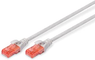 Digitus DK-1612-030 - Cavo patch U-UTP, CAT 6, PVC AWG 26/7, colore grigio, lunghezza 3 m, Cat-6 - 3 m, Cavo patch - U-UTP - PVC - CCA