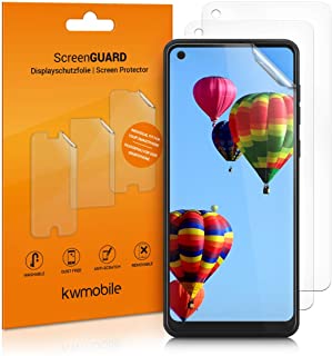 kwmobile 3x pellicola salvaschermo compatibile con Samsung Galaxy A21s - Film protettivo proteggi telefono - protezione antigraffio Pellicola display