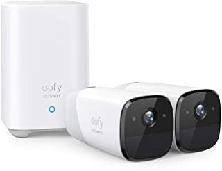 Telecamere di sicurezza domestica wireless eufy Security eufyCam 2, 365 giorni di durata batteria, HD 1080p, IP67, visione notturna, compatibile con A