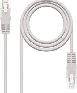 Nanocable 10.20.0400 - Cavo di rete Ethernet RJ45 Cat. 6 UTP AWG24, grigio, 0.5 mts