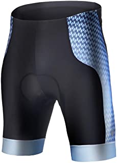 NEENCA - Pantaloncini da Ciclismo da Uomo, con Imbottitura in Gel di Spugna 4D, per Ciclismo, Biancheria Intima, Traspirante (Blu, M)