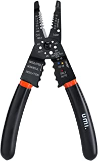 Amazon Brand - Umi Pinza Spellafili 3 in 1, Pinza Elettricista Multifunzione 200mm per Spelatura, Taglio e Crimpatura per Cavi, la Scelta per Elettric