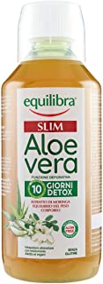 Equilibra Integratori Alimentari, Aloe Vera Slim, Integratore a Base di Aloe Vera ed Estratto di Semi di Moringa, per l'Equilibrio del Peso Corporeo,