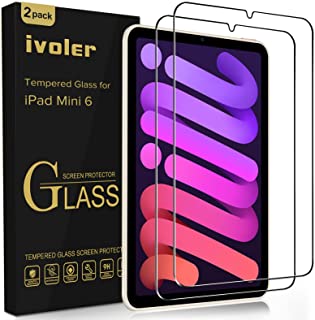 iVoler 2 Pezzi Pellicola Vetro Temperato per iPad Mini 6 8.3 Pollici (6a Generazione, Modello 2021), con Strumento di Installazione, Pellicola Protett