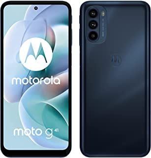 motorola mobility, llc moto g41 (Display OLED 6.4" FHD+, tripla fotocamera 48 MP, batteria 5000 mAH, 4/128 GB, NFC, Dual SIM, Android 11), Meteorite B