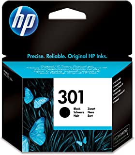 HP 301 CH561EE Cartuccia Originale, 190 Pagine, per HP DeskJet Serie 1000, 1050 1510, 2000, 2050, 2510, 2540 e 3050, HP Envy Serie 4500 e 5530 e HP Of