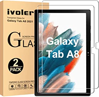 iVoler 2 Pezzi Pellicola Vetro Temperato per Samsung Galaxy Tab A8 10.5 Pollici 2021, Pellicola Protettiva Protezione per Schermo Anti Graffio, Durezz