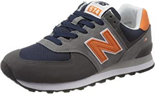 New Balance 574v2, Scarpe da Ginnastica Uomo, Grigio (Grey/Navy Eaf), 49 EU