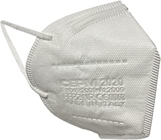 Gima CEPM Mascherina Filtrante FFP2 NR Comfymask, Made in Italy, 5 Strati, Colore Bianco, Taglia Large, Confortevole, Nasello Regolabile, con Elastici