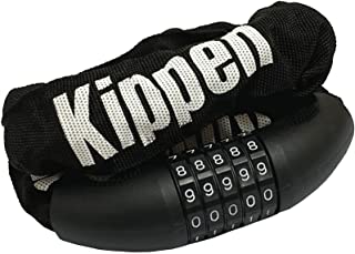 kippen 2013A - Catena con Lucchetto Combinazione 5 Cifre. Lunghezza 100 Cm. Ideale per bici, skateboard, scooter, cancelli, cassette degli attrezzi, n