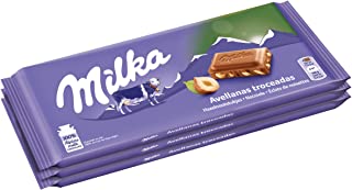 Milka Tavolette di cioccolato al latte con Nocciole - 3X100g