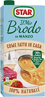 Star Brodo Carne Di Manzo -30% Sale, Brodo Liquido Pronto, 100% Naturale, Senza Conservanti, Glutammato Aggiunto, Glutine, Ideale Per Zuppe E Risotti.