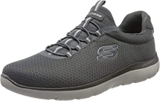 Skechers Summits, Scarpe da Ginnastica da Infilare Uomo, Grigio (Charcoal Mesh/Trim Charcoal), 44 EU