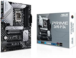 ASUS PRIME Z690-P D4 Scheda Madre ATX, Intel Z690, LGA1700, DDR4, PCI 5.0, Realtek 2.5Gb Ethernet, Realtek 7.1 Surround, 3xM.2, 4xSATA 6GB/s, 1xUSB 3.