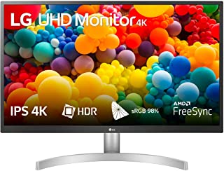 LG 27UL500 Monitor 27" UltraHD 4K LED IPS HDR 10, 3840x2160, 1 Miliardo di Colori, AMD FreeSync 60Hz, HDMI 2.0 (HDCP 2.2), Display Port 1.4, Uscita Au