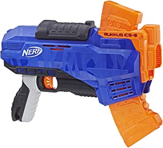 Hasbro Nerf Elite Rukkus ICS-8 Blaster con Dardi e Caricatore a Scorrimento Verticale