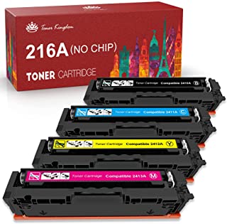 Toner Kingdom 216A (senza chip) Sostituzione cartucce toner compatibile per HP 216A W2410A W2411A W2412A W2413A per HP Color LaserJet Pro MFP M183fw M
