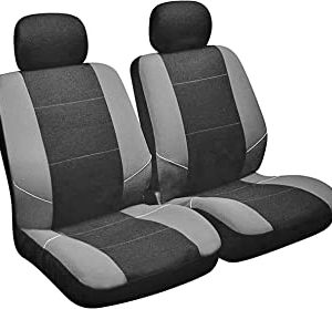 Sakura Merton SS3633 - Set di Coprisedili e Copri Poggiatesta per Sedili Anteriori Auto, Universale, Bordi Elasticizzati, Compatibile con Airbag Later