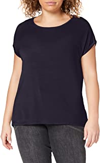 Vero Moda VMAVA Plain SS Top GA Noos Maglietta a Maniche Corte, Blu (Night Sky Night Sky), 46 (Taglia Produttore: Large) Donna