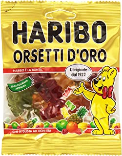 Haribo - Orsetti d'Oro, Caramelle Gommose al Gusto di Frutta, 100 g