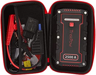 Avviatore Batteria Auto, 2500A Jump Starter , IP68 Avviatore Emergenza per Auto Moto (Motori 12V Diesel 8L e Benzina 9L), Torcia LED Power Starter Bat